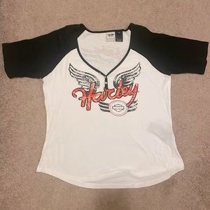 Ladies size XL Harley Davidson jersey style t-shirt.  Like new!